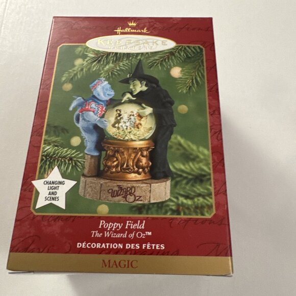 Hallmark 2001 The Wizard Of Oz Poppy Field Wicked Witch Magic Ornament MM1 - Picture 4 of 4